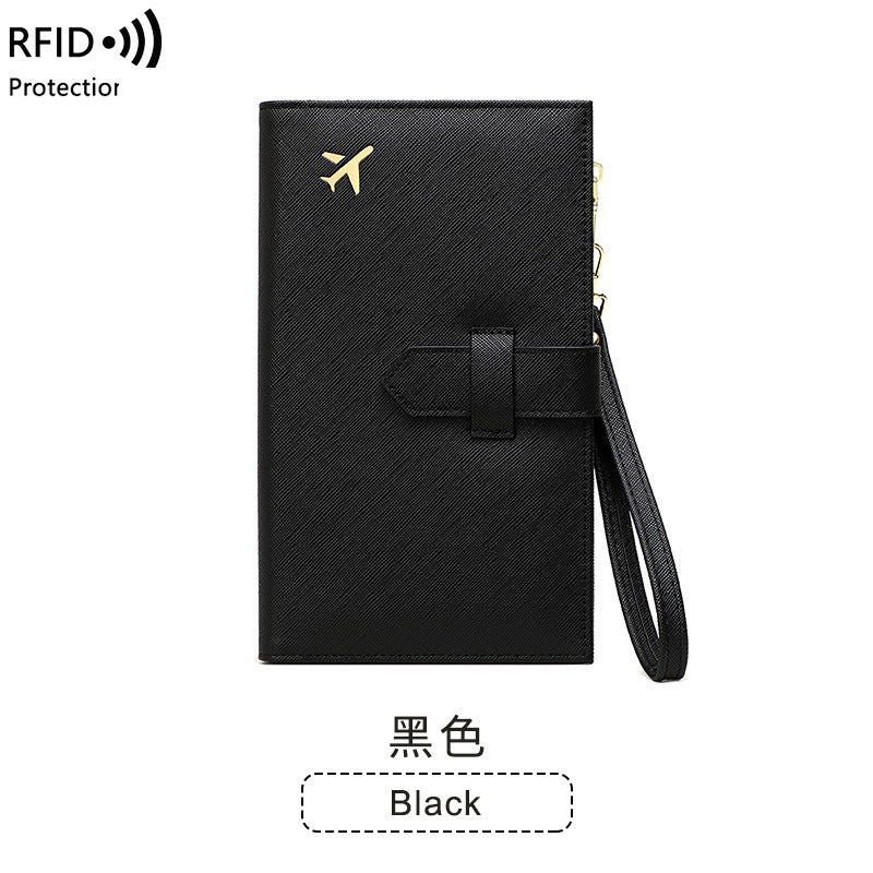 RFID Anti-magnetic Passport Holder Multifunctional Long Ladies Wallet