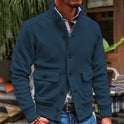 Jacket Men's Stand Collar Solid Color Top