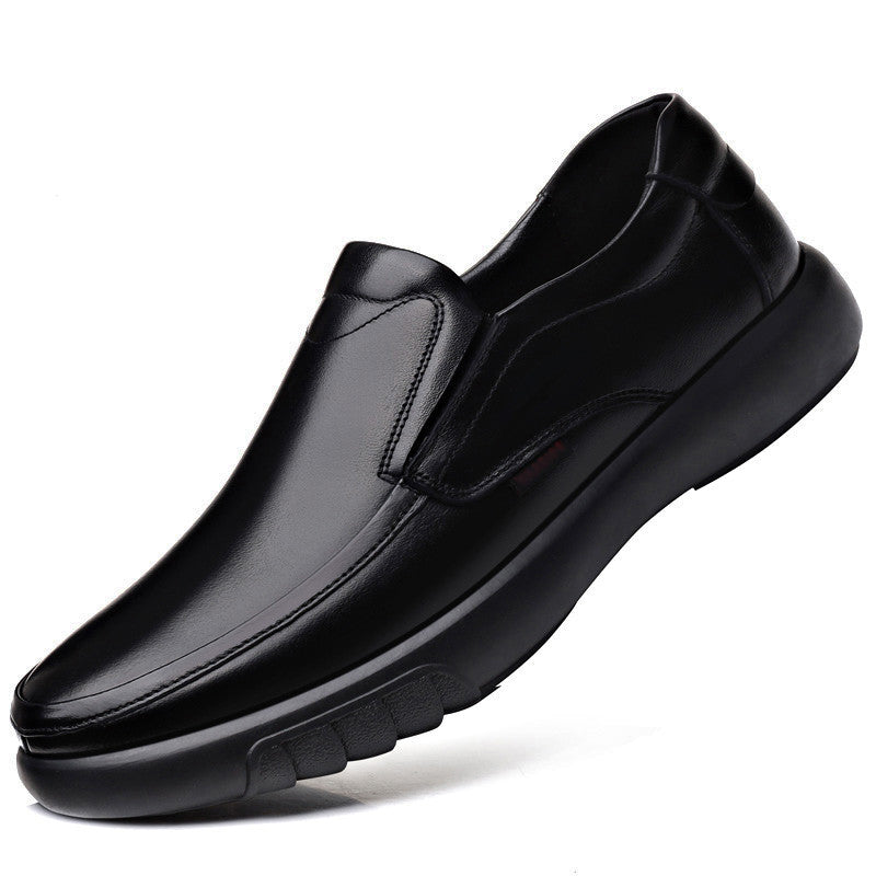 Spring and autumn casual men's leather shoes soft sole