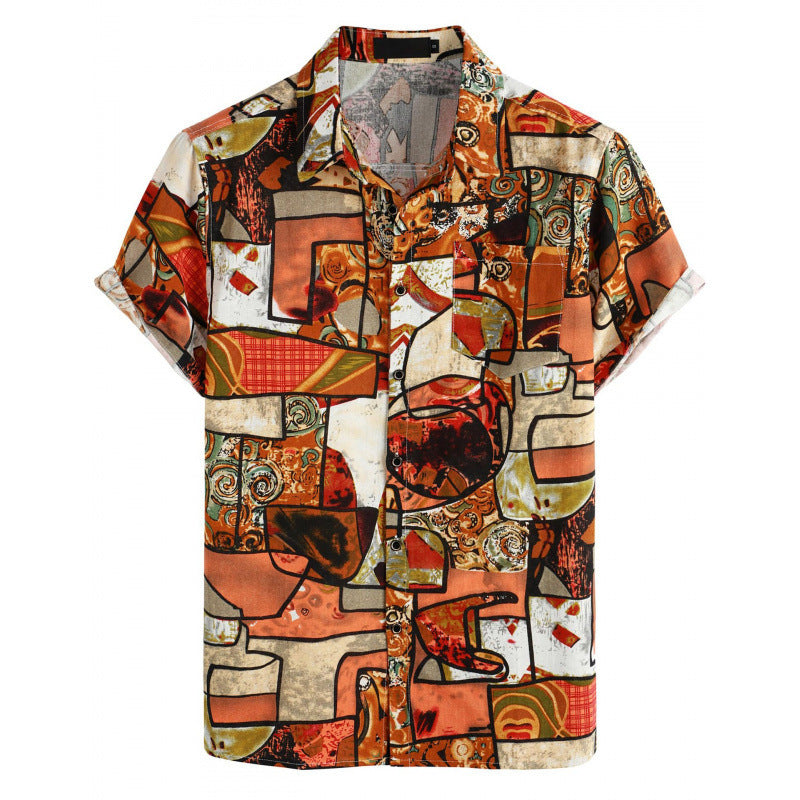 Men's 3D Printed Hawaiian Polyester Shirt