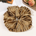 Oversized Satin Lace Large Intestine Hair Ring Simple