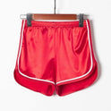 All-match Glossy Elastic High Waist Sports Shorts