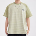 Striped Color Matching Short-sleeved T-shirt For Men