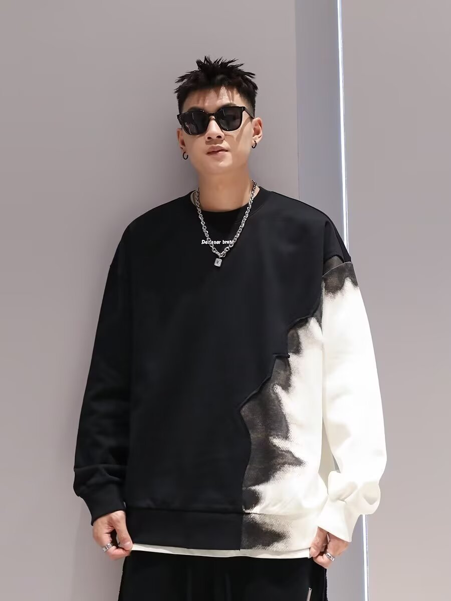 Fashion Special Multicolor Gradient Sweater Men