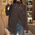 Classic Fleece Lamb Wool Mid-length Loose-fitting Waistcoat