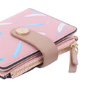 Women's card bag with buckle and zipper