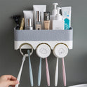 Wall toothbrush rack