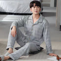 Spring And Autumn Loose Men's Pajamas Suit