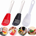 Multifunctional Slotted Spoon Grinding Cooking Spoon Mashed Auxiliary Food Ginger Garlic Spoon Press Potatoe Stir-frying Spatula Kitchen Gadget