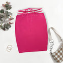 Women's High Waist Hip Skirt Drawstring Lace