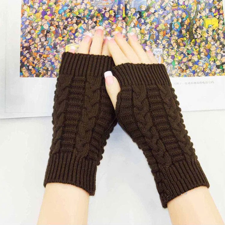 Women's Popular Winter Fingerless Gloves Warm