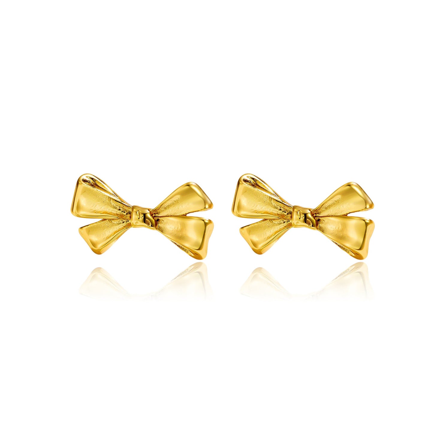 Sweet Trend Bow Stud Earrings Stylish And Simple