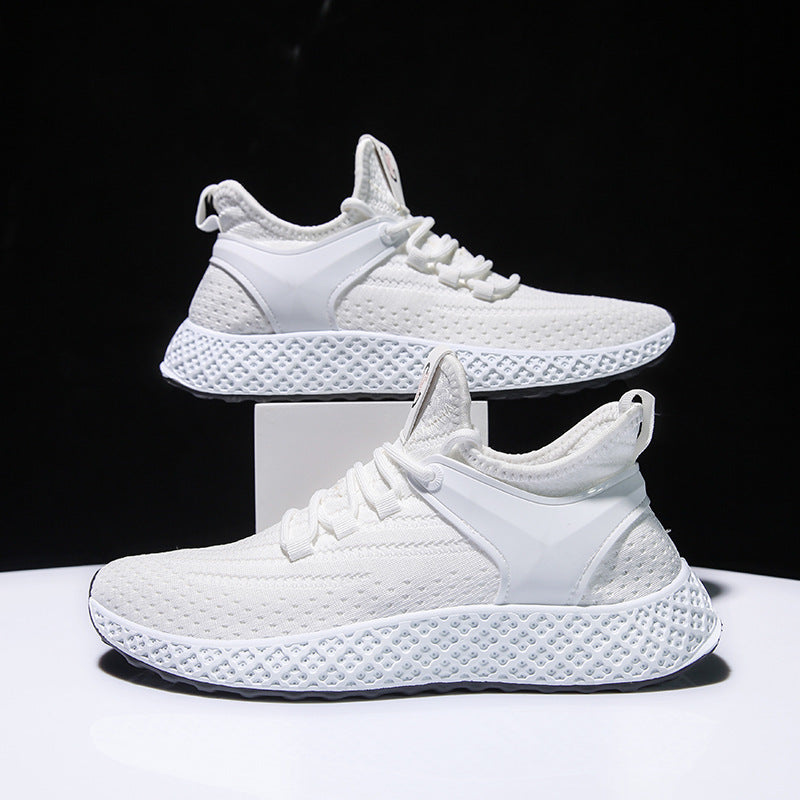 Spring Mesh Breathable Youth Casual Fly Woven Men's Shoes