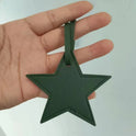 Leather Five-pointed Star Keychain Pendant Bag Ornament