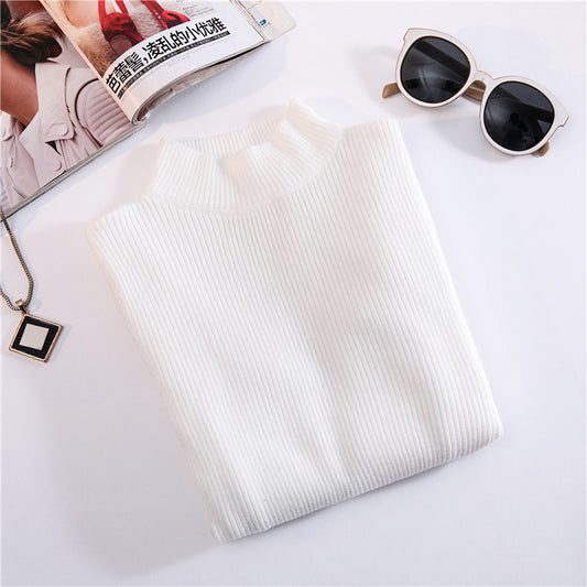 The New Fashion All-match Slim Knitted Top Trendy