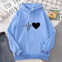 European And American Plus Velvet Hoodie Sweaters Women's Clothing Autumn Winter Coat Loose