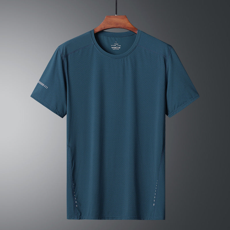 Cool Breathable Sports Ice Silk T-shirt Men