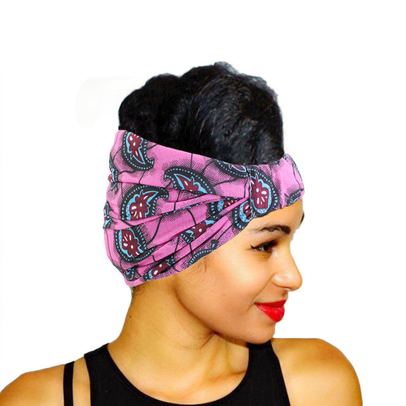 Women's Sports Print Wide Head Headband