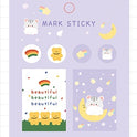 Sweet Notes Index Stickers PVC Marked Hand Tent Decoration Ins Study Notes