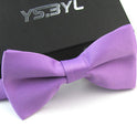 Matte Men's Solid Color Wedding Bow Tie Gentleman Polyester