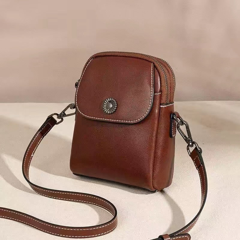 Women's Fashion Leather Messenger Bag