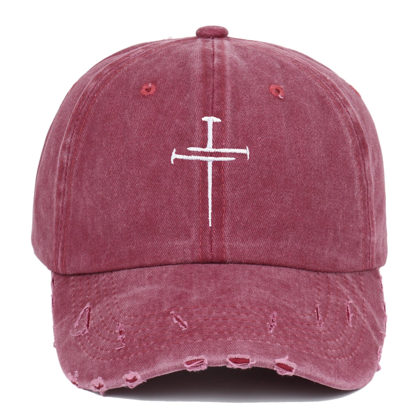 Personalized Embroidered Washed-out Vintage Distressed Baseball Hat