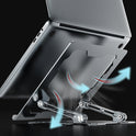 Adjustable Laptop Stand Portable Computer Stand Aluminum Alloy Laptop Riser Compatible Laptop Stand Holder