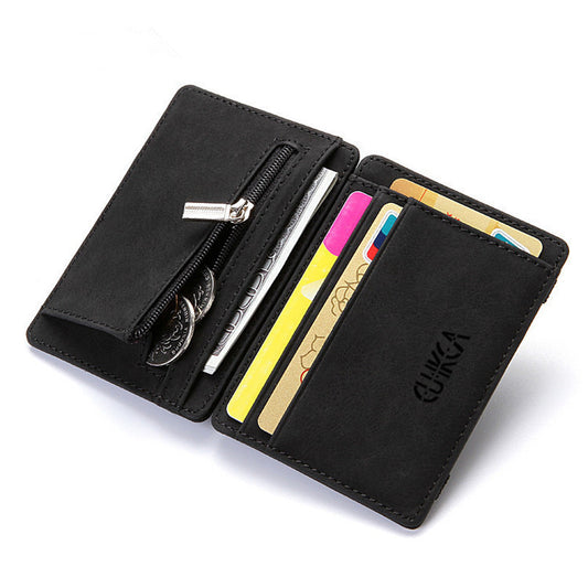 Flip Wallet Creative Men Magic Wallet Polyurethane Card Holder