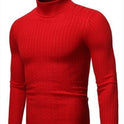 Men's Turtleneck Long Sleeve Sweater Casual Sweater Top