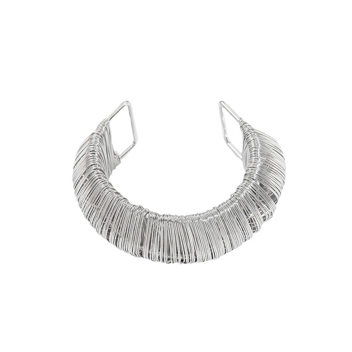 Brushed Exaggerated Alloy C- Shaped Bracelet