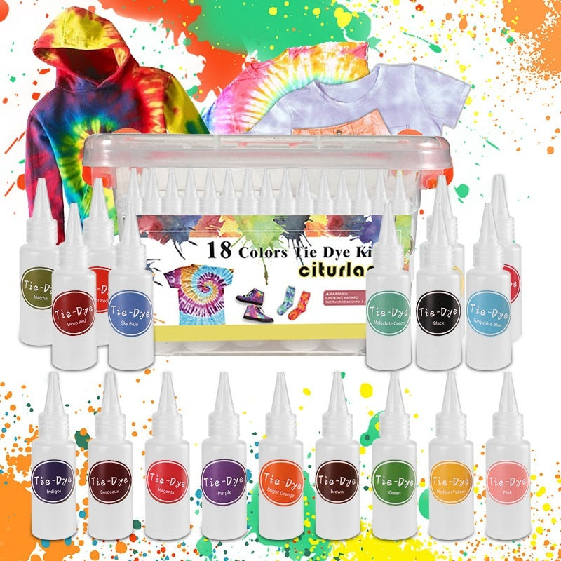 Children's 18 Color Dye Storage Box Set