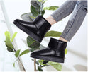 Fashion Women's Flat Warm And Suede Leather Boots