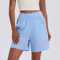 High Waist Belly Contracting Fifth Pants No Lining Loose Running