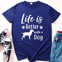 Our Dog Needed A Friend Letter Print Short-sleeve