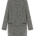 Houndstooth coat trench coat in the long section