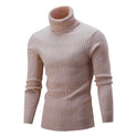 Men's Turtleneck Long Sleeve Sweater Casual Sweater Top