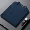 Men's Fashionable All-matching Round Neck Breathable Half Sleeve Top