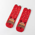 Cotton New Year Cartoon Stereo Ear Cute Elk Christmas Socks