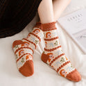 All-matching Caramel Cartoon Women's Cotton Tube Socks