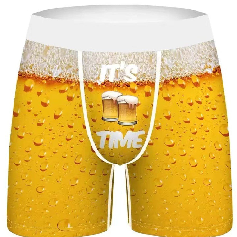 Men's And Teenagers Digital Printing Summer Breathable Underwear Men's Boxer Shorts