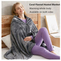 Winter Flannel Heated Blanket Cold Protection Body Warmer Usb Heated Warm Shawl Electric Heated Plush Blanket