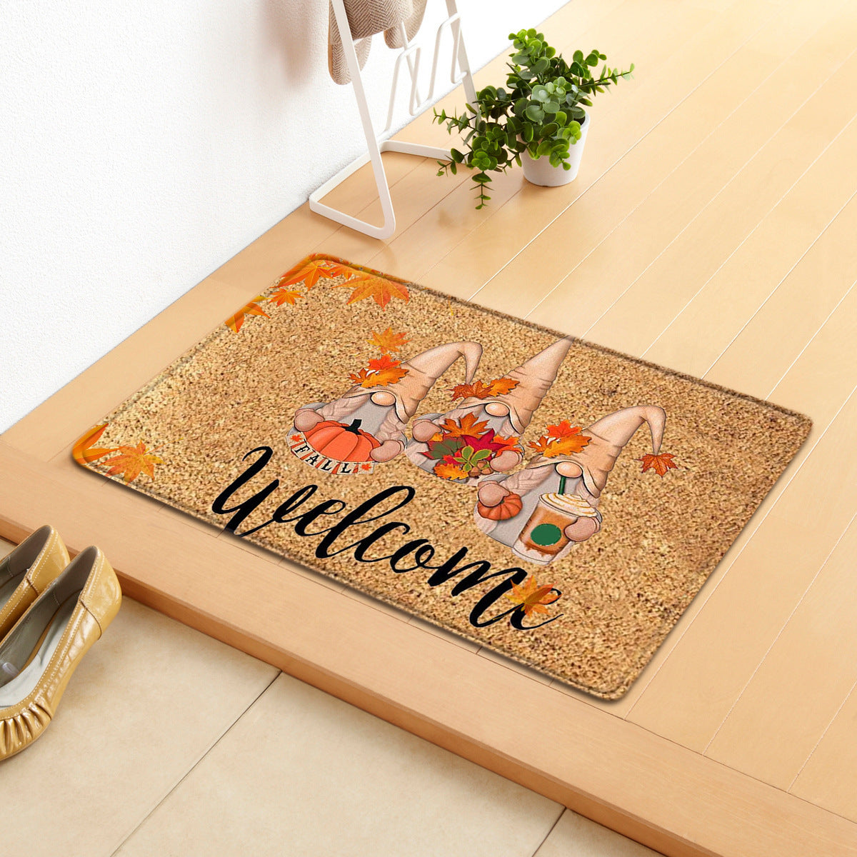 Thanksgiving Day Fall Autumn Pumpkin Doormat Thanksgiving