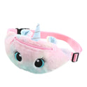 Cartoon Plush Shoulder Bag Little Girl Cute Big Eyes Waist Bag Kindergarten Children Messenger Bag Chest Bag