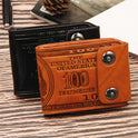 New Men's Wallet Short Multifunctional Fashion Casual Double Snap