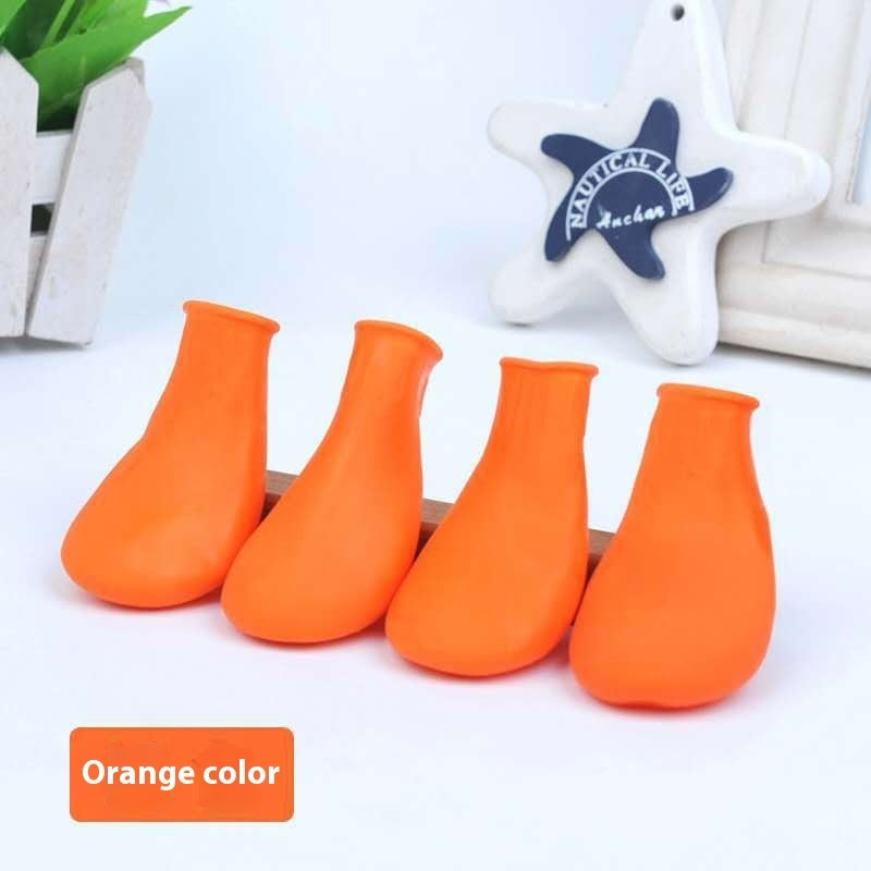 Rubber Foot Strap Waterproof Shoe Cover Pet Boots