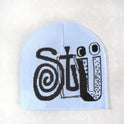 Knitting Trend In English Letters STU Multi-colored Men And Women Hat