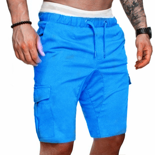 Tight Elastic Pants Men's Cropped Shorts Pants