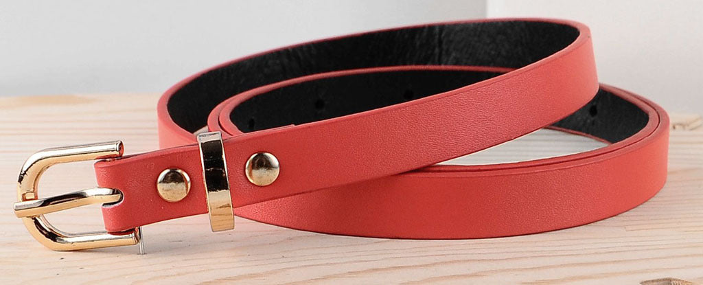 Ladies PU leather belt