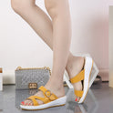 Platform sandals and casual rocking shoes