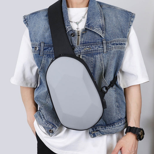 Men's Shoulder Solid Color Crossbody Bag